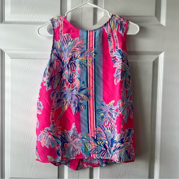 Lilly Pulitzer lona Silk Shell Top size Small - Picture 4 of 5